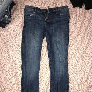 Dark Blue High Wasted Jeans
